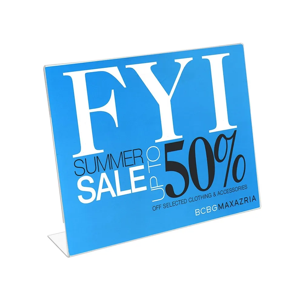 A4 Acrylic POS Sign Holder