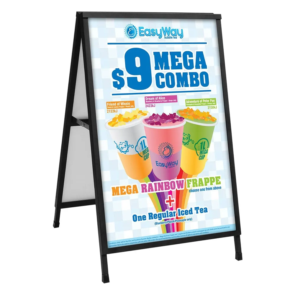 A-Frame Sign with Slide-in Graphics