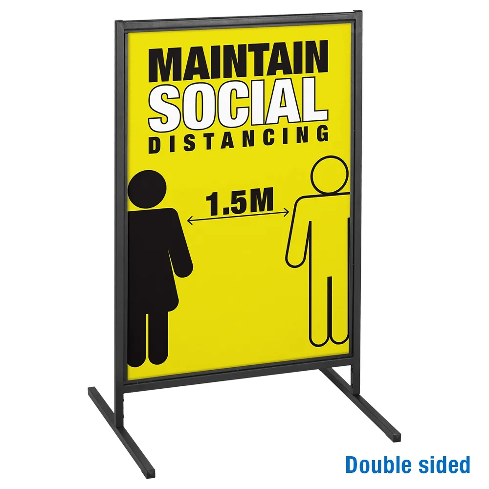 Outdoor Social Distancing Signage - Double Sided