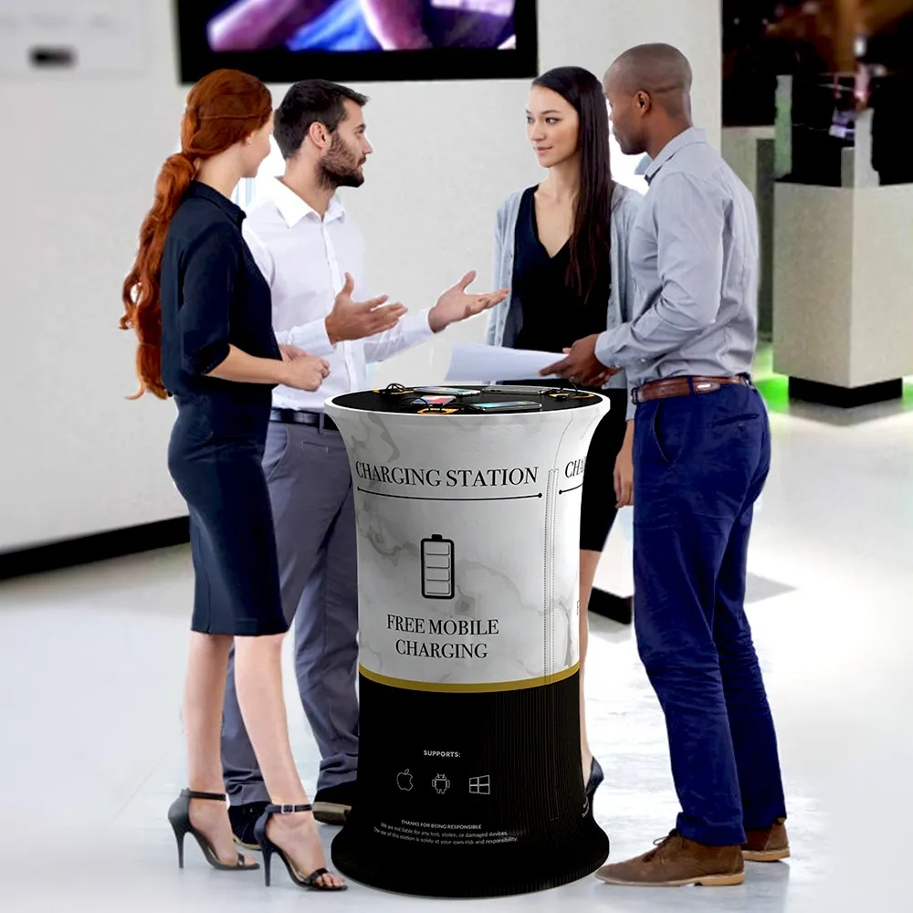 Mobile Charging Table with Custom Print