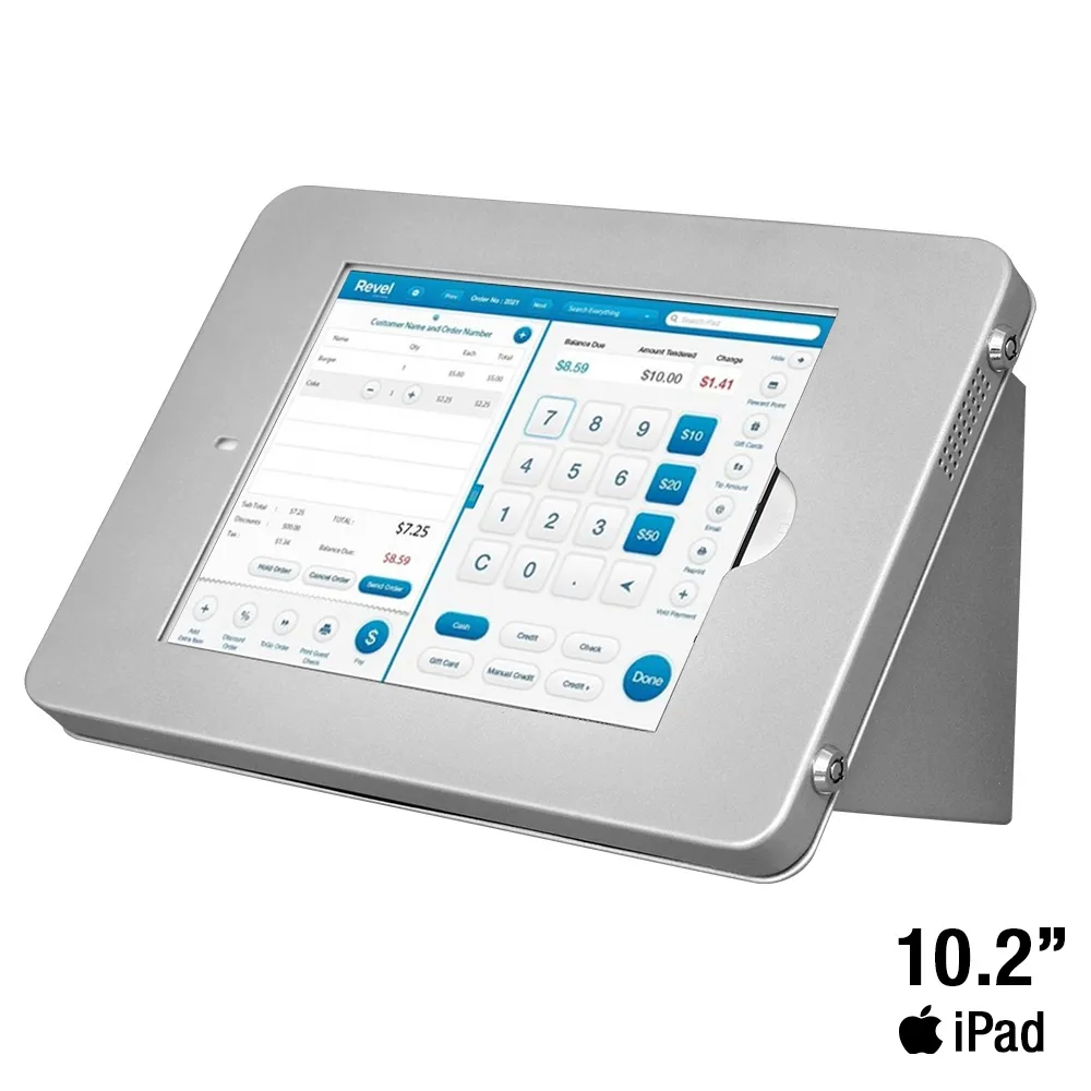 Silver Counter Top Holder with Open Home Button for 10.2