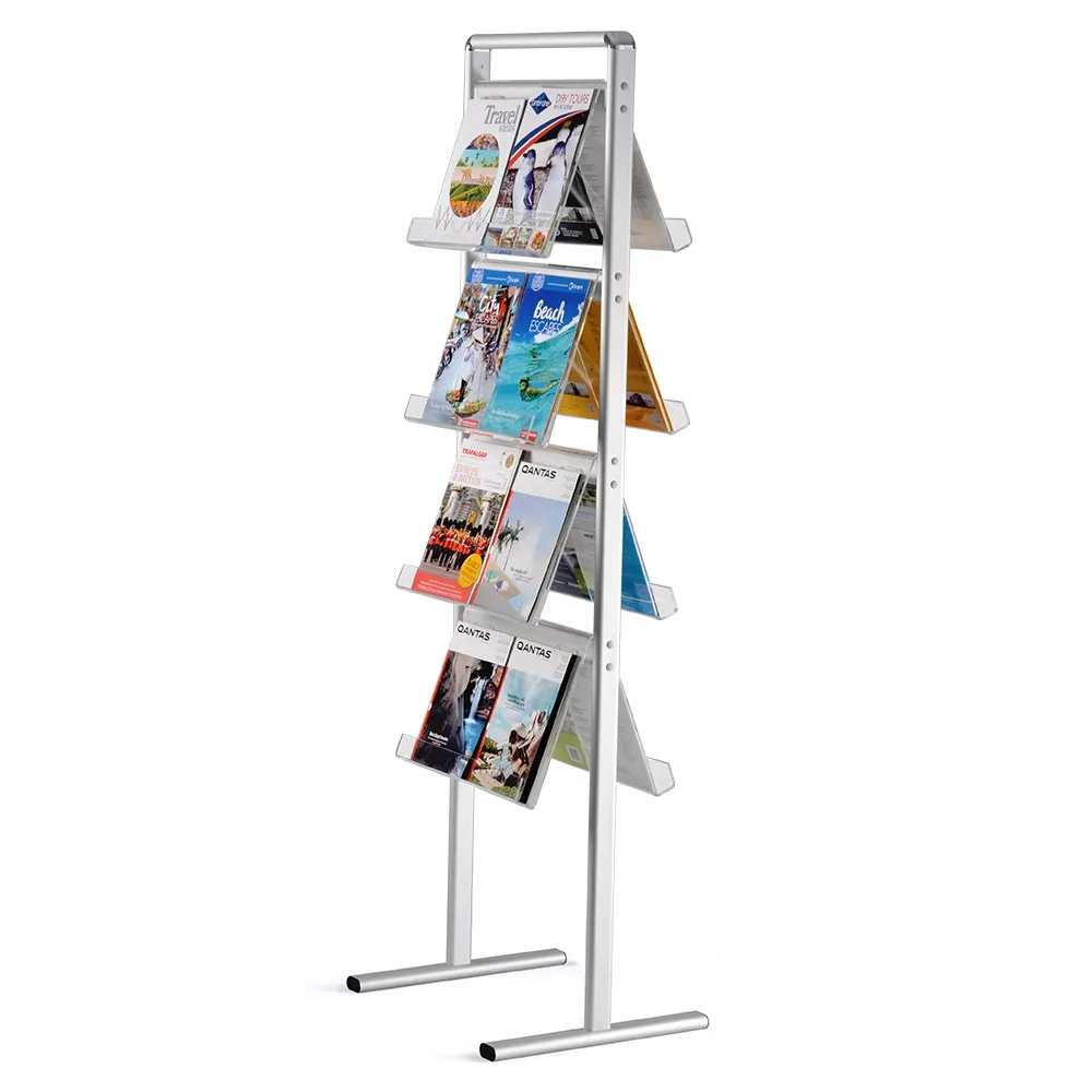 Double Sided Standing Brochure Magazine Rack