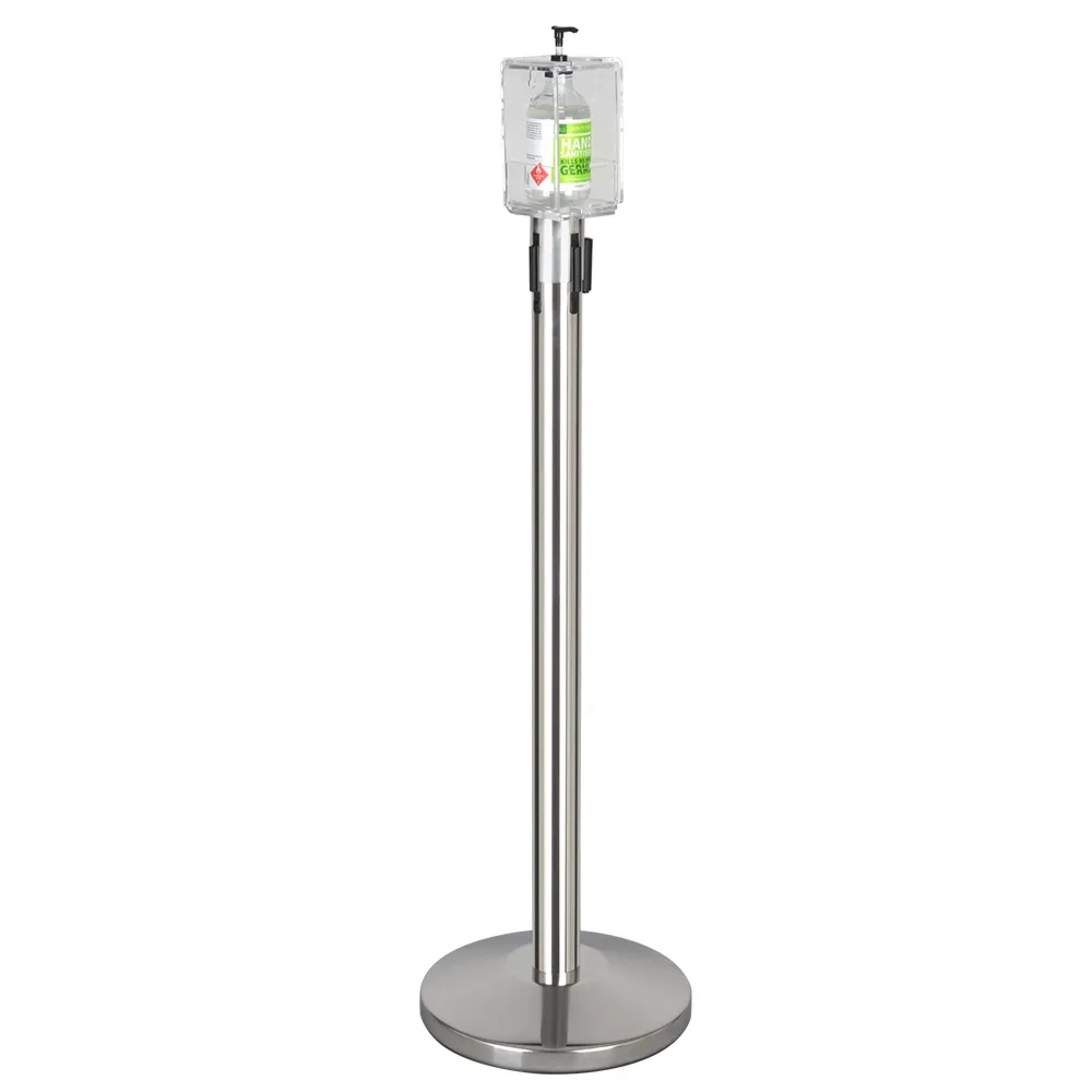 Barrier Post Hand Sanitiser Station