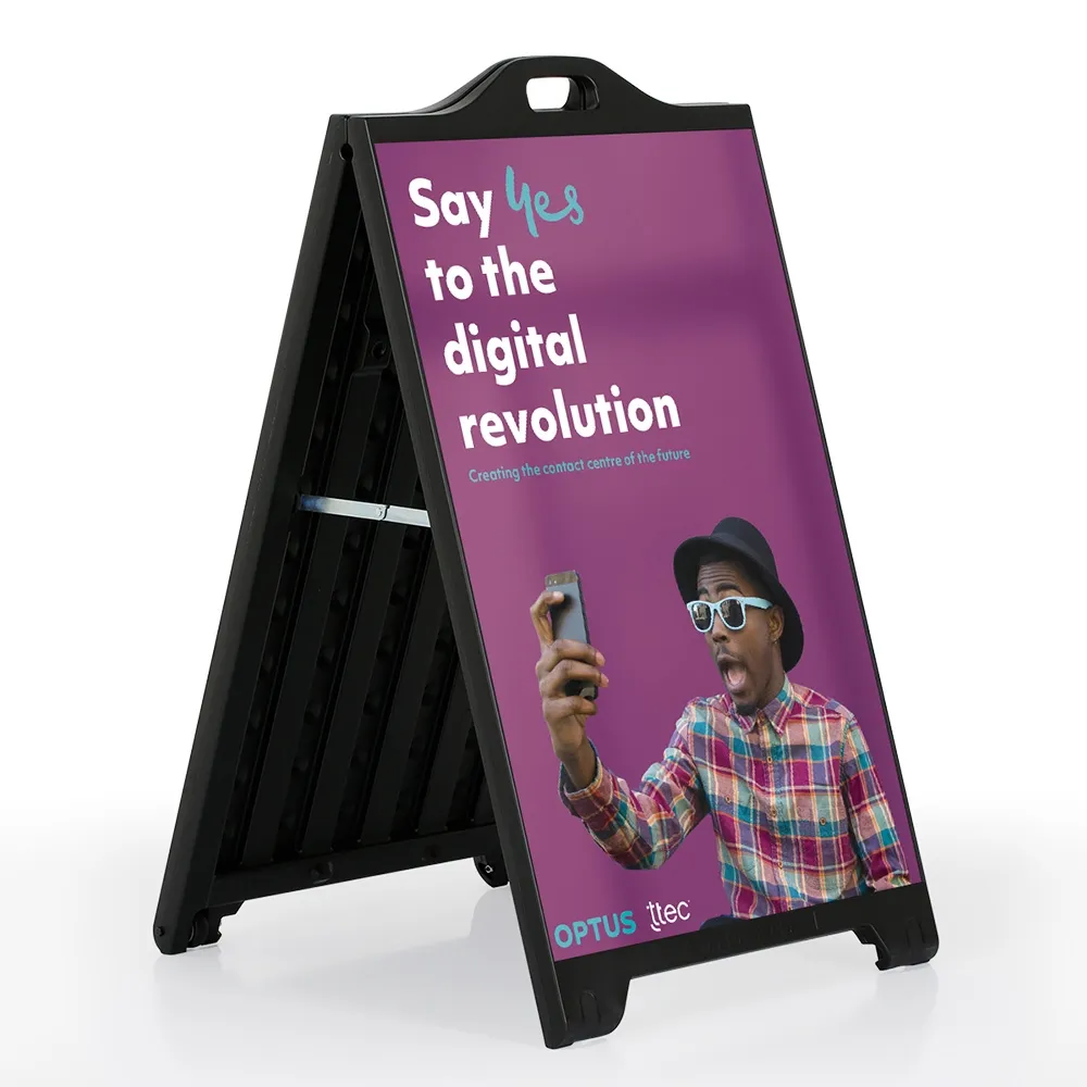 Plastic Folding Sidewalk Signs